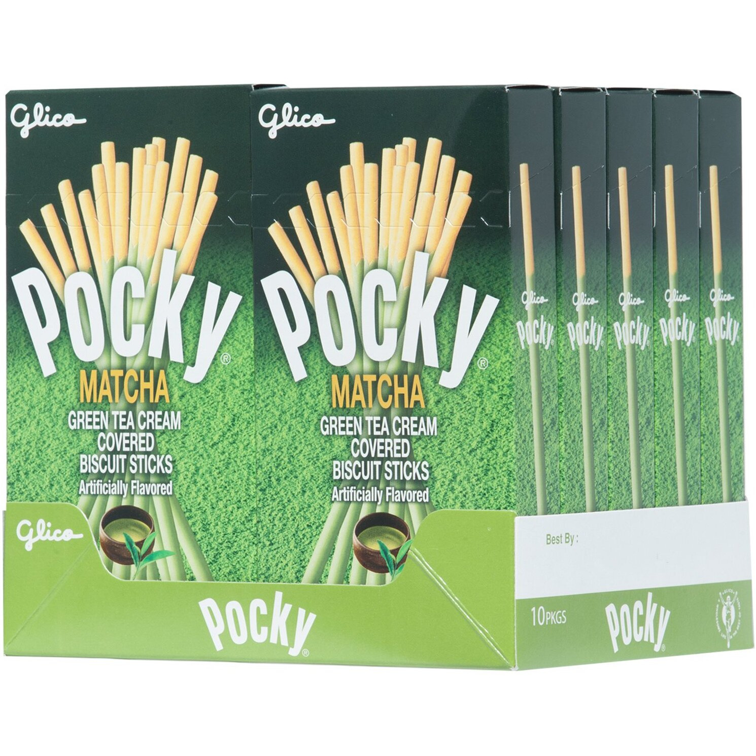 Pocky Biscuit Stick, Matcha Green Tea, 2.47 Ounce (Pack Of 10)
