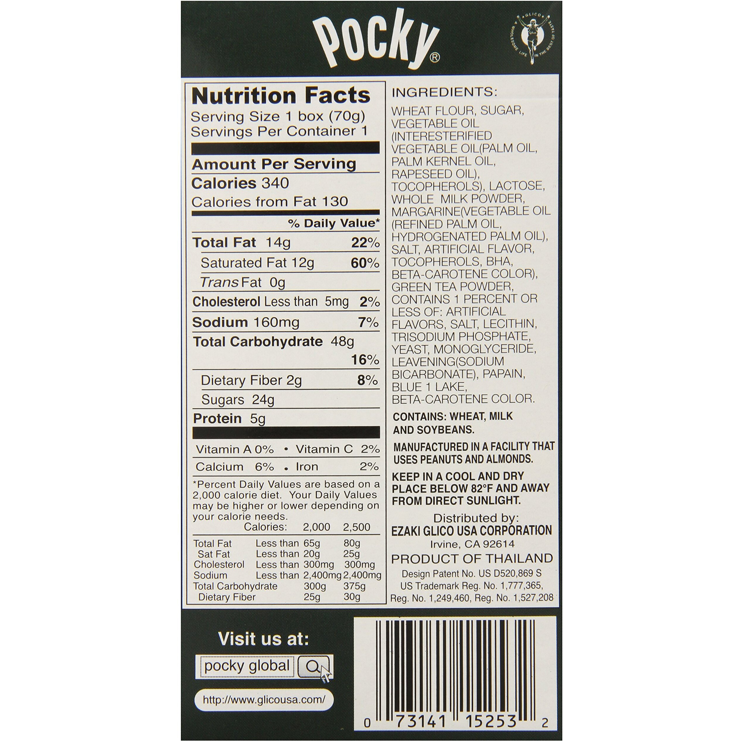 Pocky Biscuit Stick, Matcha Green Tea, 2.47 Ounce (Pack Of 10)