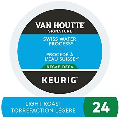 Van Houtte Swiss Water Decaf Fair Trade Organic Light Roast K-Cups, 24-Count