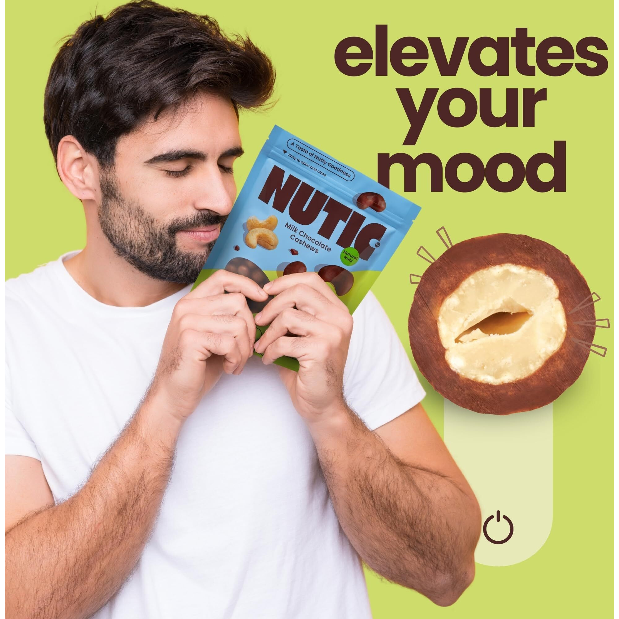 Nutic Milk Chocolate Covered Cashews - 1Lb, Creamy Delights For Snacking & Gifting, Irresistible Chocolate-Covered Nuts For Holidays And Everyday Indulgence - Made In The Usa - (Pack Of 1)