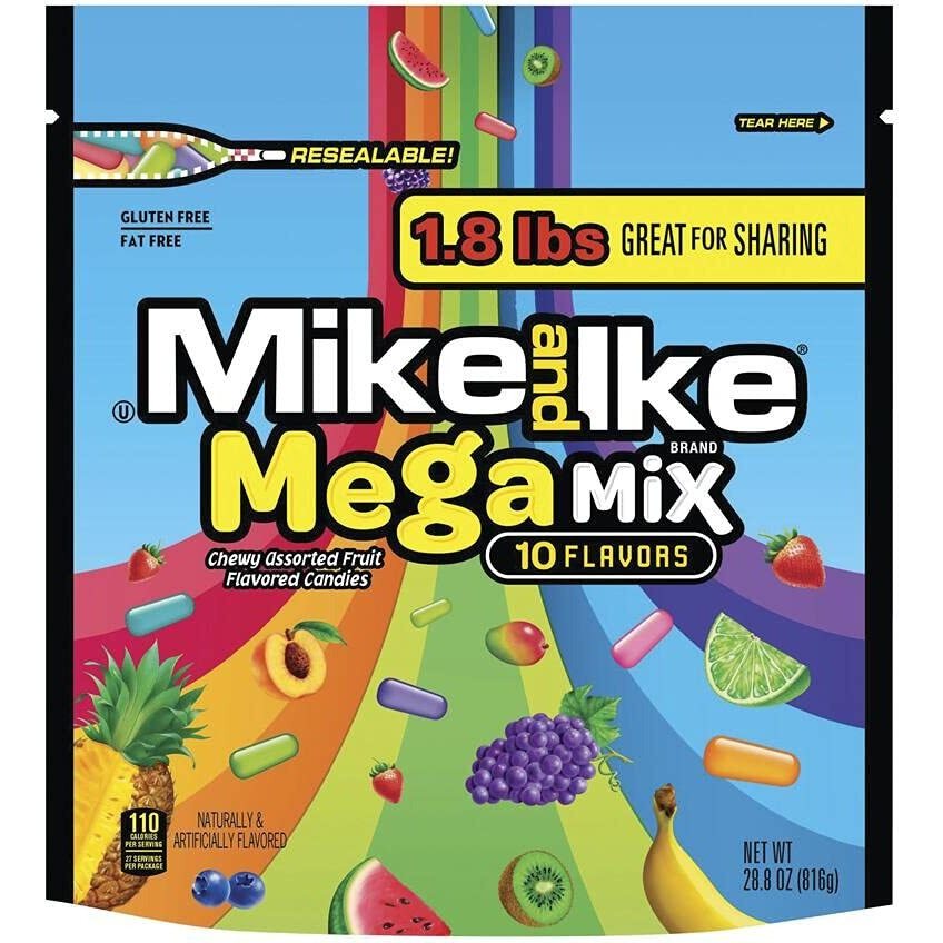 Mike & Ike, Mega Mix, 28.8 Ounce