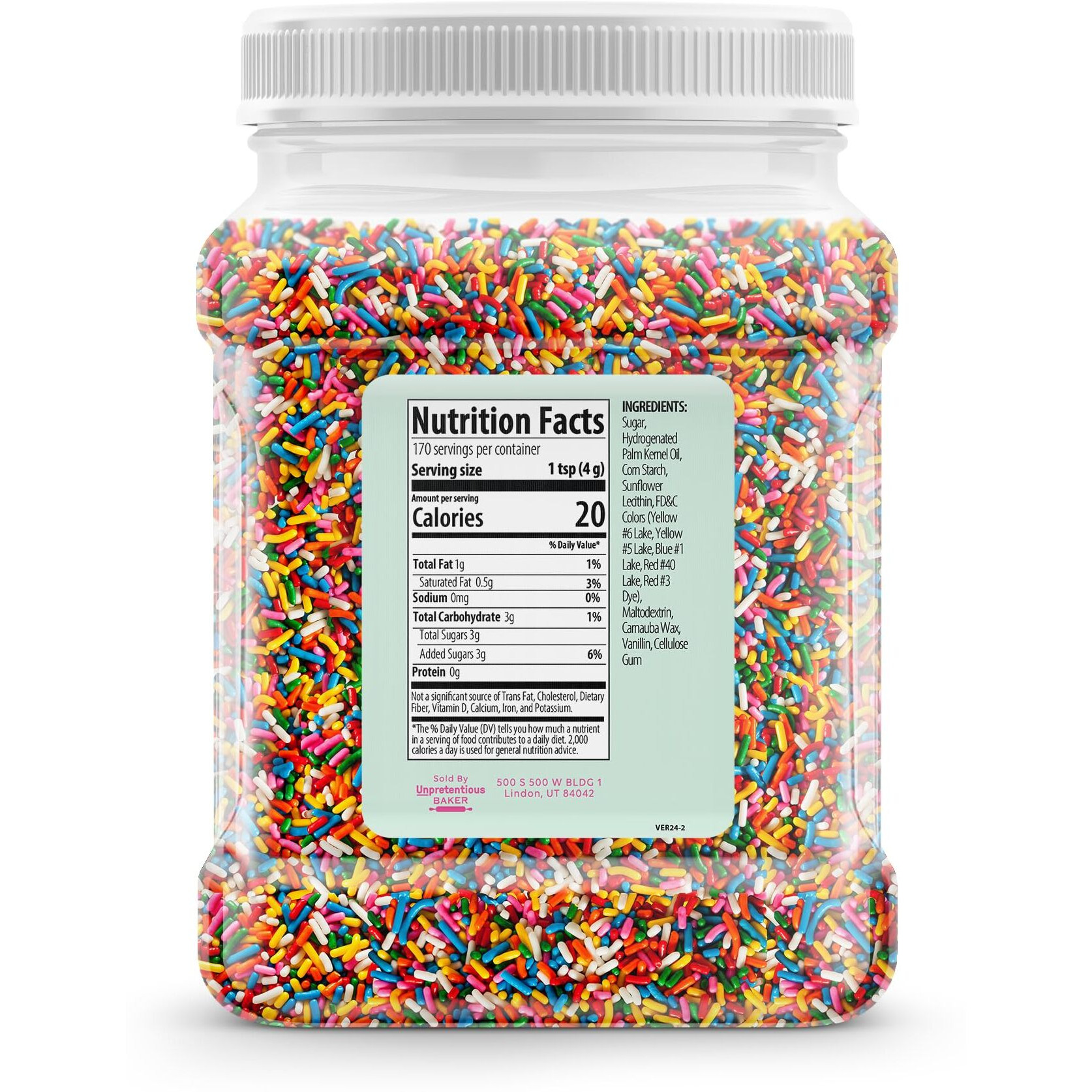 Unpretentious Rainbow Sprinkles (4 Cups) Colorful Jimmies, Decorative & Fun Dessert Topping For Baking