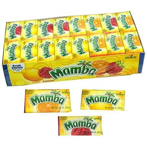 Mamba Fruit Chews Candy, 48 Count (Pack Of 1)