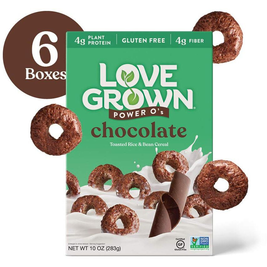 Love Grown Power O's Chocolate, 10Oz, Pack Of 6