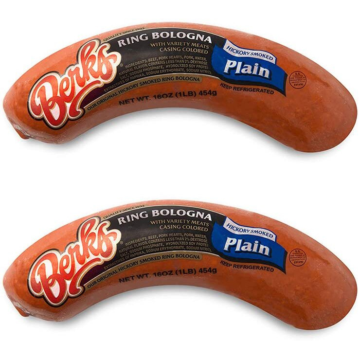 Berks Plain Ring Bologna, 16 Oz. Per Individually-Packed Piece (Pack Of 2)