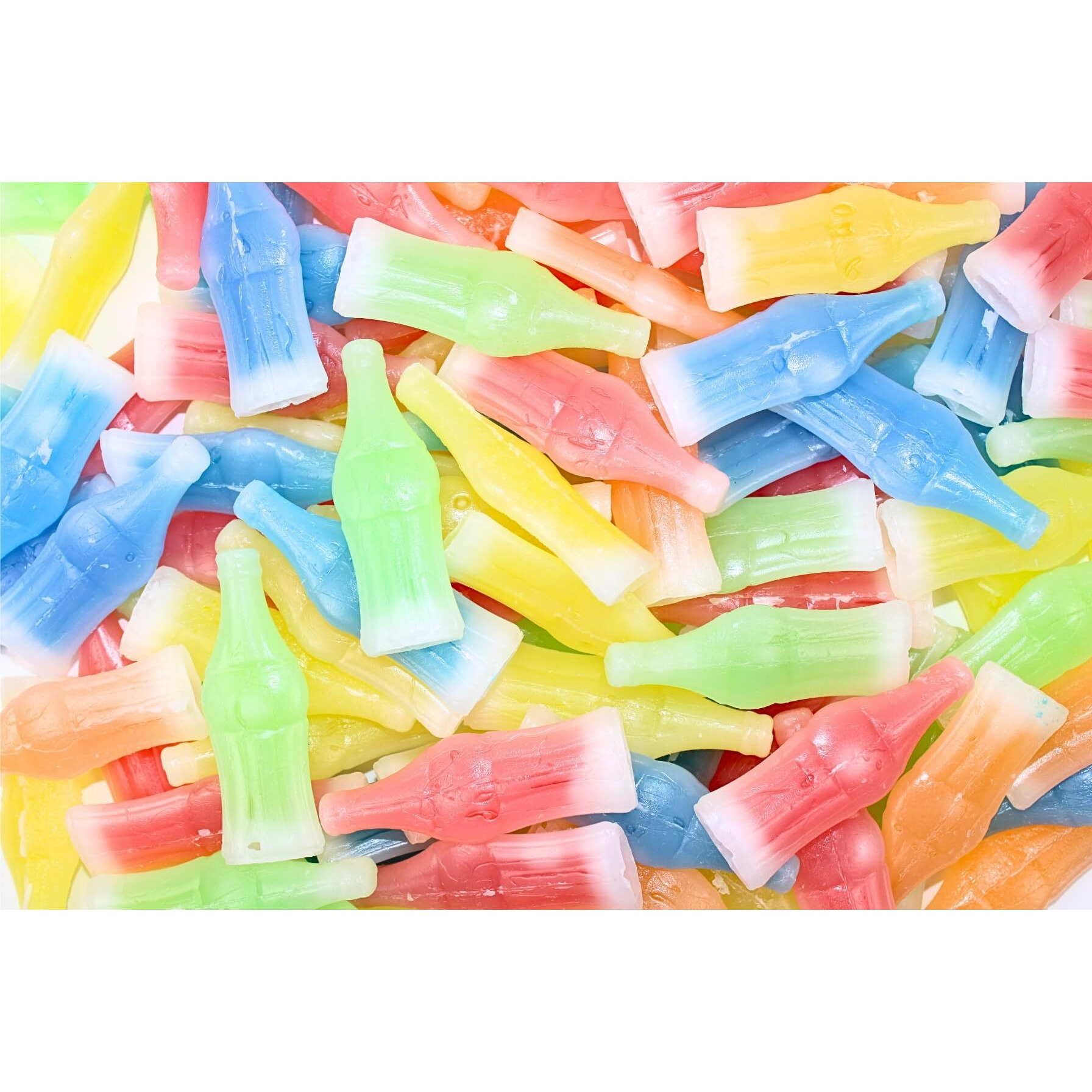 Grandys Candys Nik-L-Nips Vintage Wax Bottle Candy Drinks Filled With Flavored Syrups (Cherry, Orange, Lemon, Blue Raspberry, And Green Apple Flavors) 1 Pound