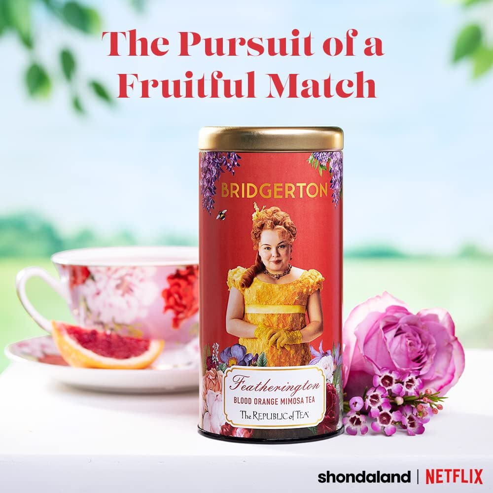 The Republic Of Tea - Bridgerton Featherington, Blood Orange Mimosa Tea, 36 Tea Bags
