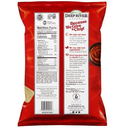Deep River Snacks Mesquite Bbq Kettle Cooked Potato Chips, 8-Ounce (Pack Of 12)