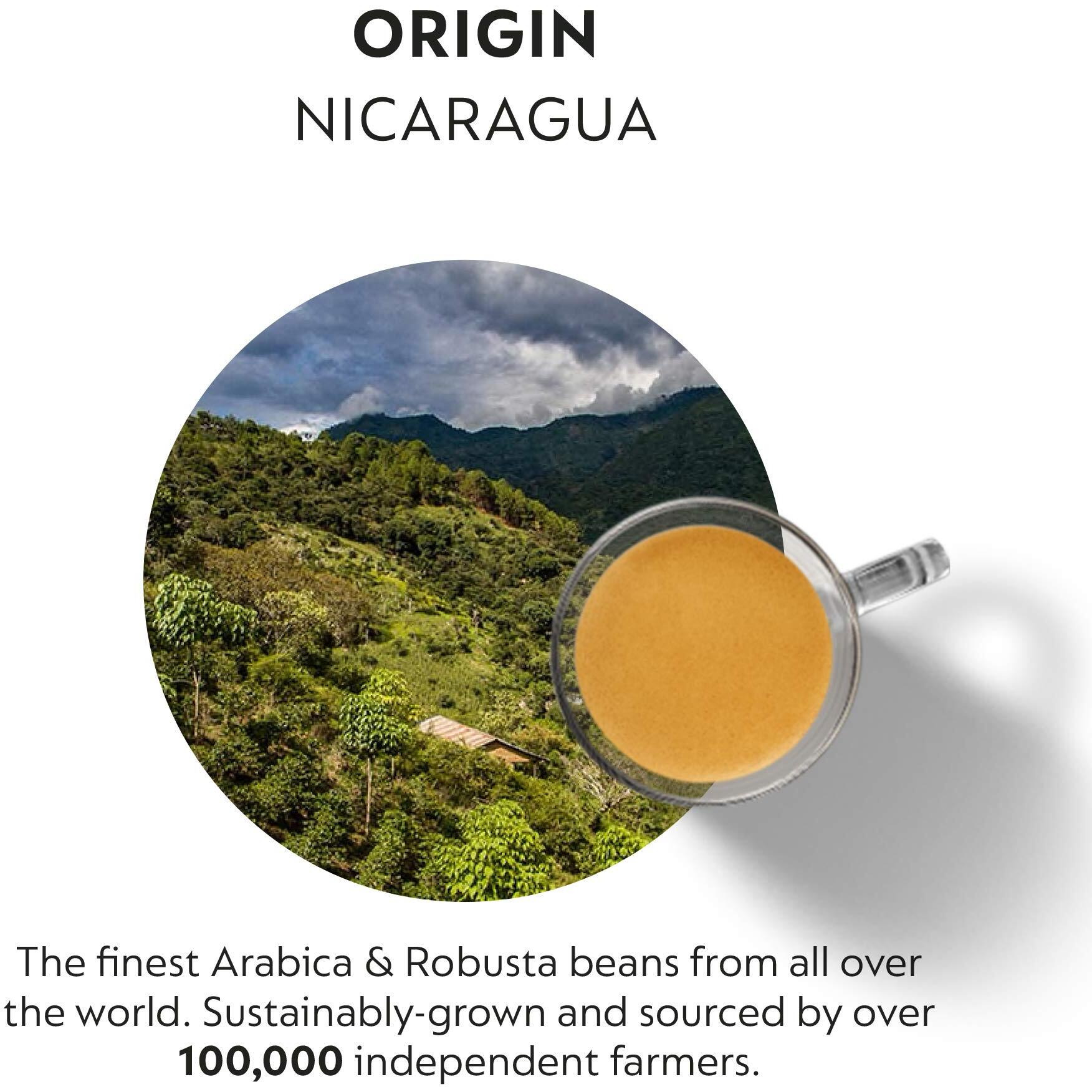 Nespresso Capsules Original Line, Nicaragua Master Origin, Medium Roast Coffee, 50 Count Coffee Pods