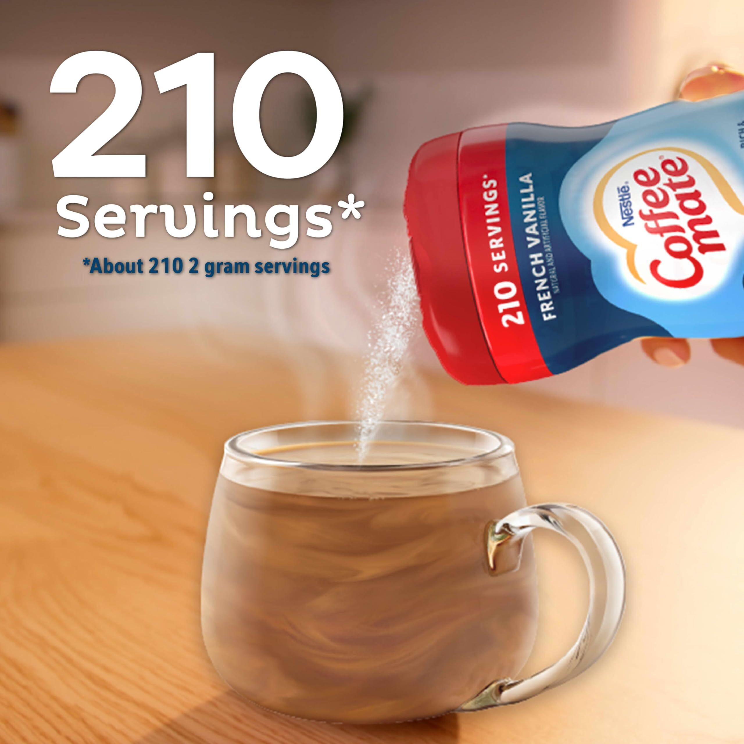 Nestle Coffee Mate Flavored Creamer 4 Pack Variety Pack (15 Oz Bottles) - Chocolate Crme, French Vanilla, Hazelnut, Caramel Latte