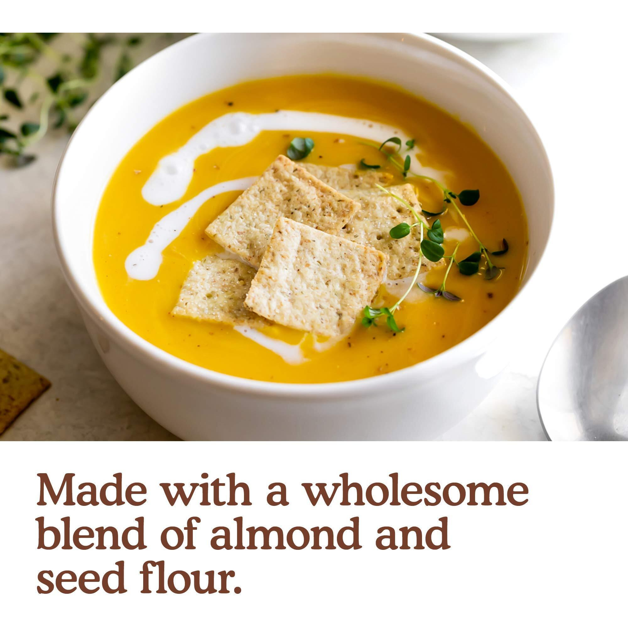 Simple Mills Almond Flour Crackers, Fine Ground Sea Salt - Gluten Free, Vegan, Healthy Snacks, 4.25 Ounce (Pack Of 3)