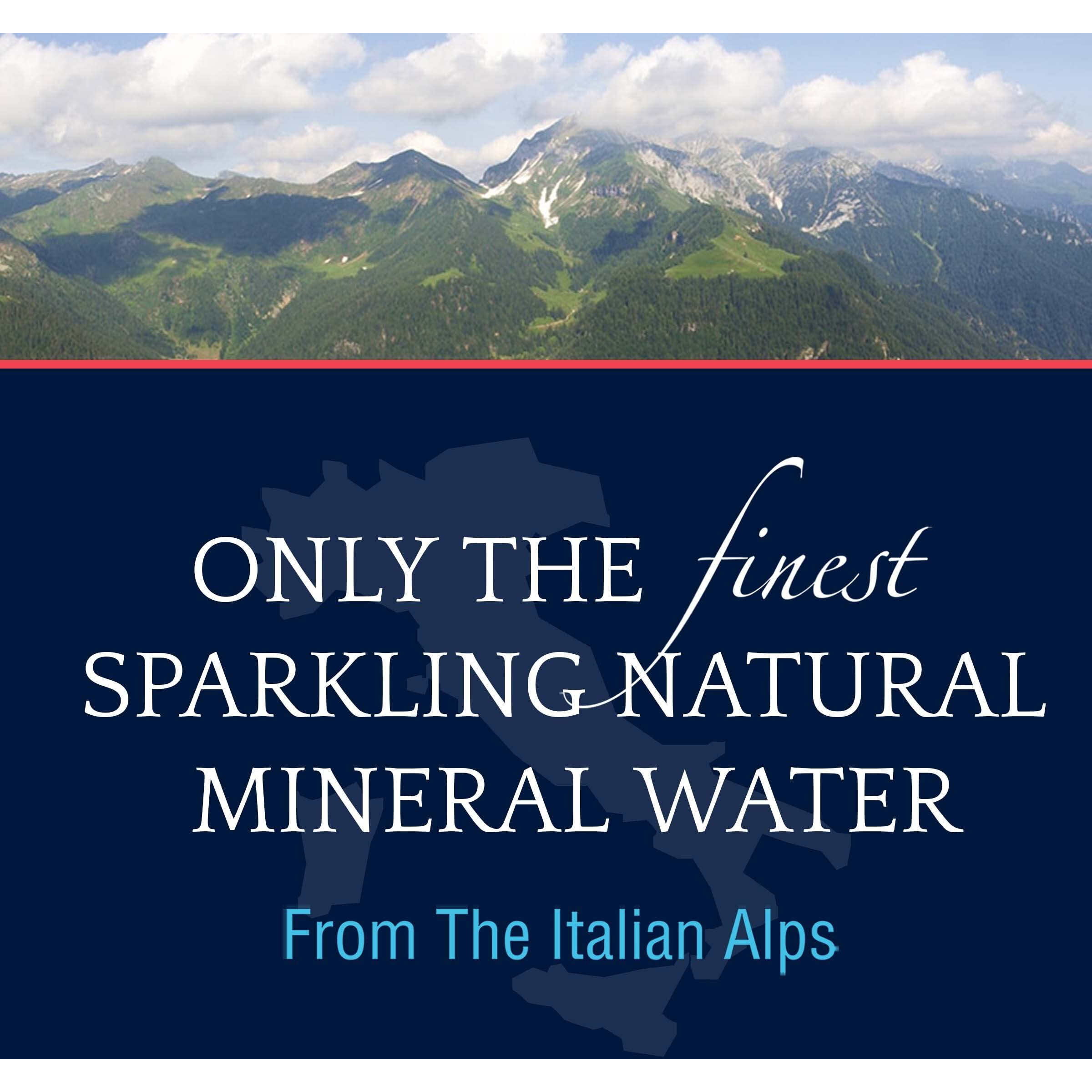 S.Pellegrino Sparkling Natural Mineral Water, 8.45 Fl Oz. Glass Bottle (24 Count)