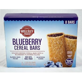 Wellsley Farms Fruit & Grain Cereal Bars Variety Pack, 48 Ct. As