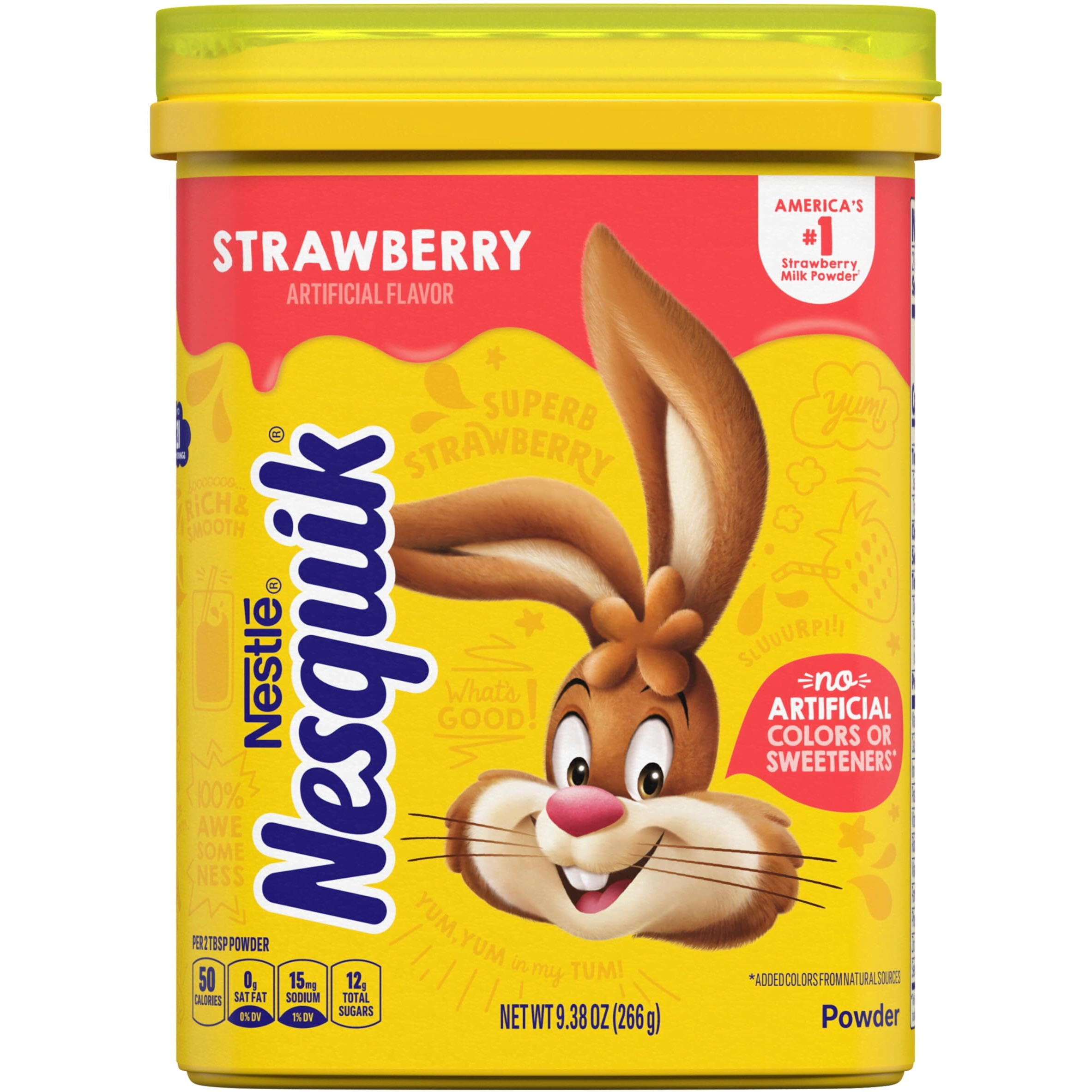 Nesquik Strawberry Powder Drink Mix 9.38 Oz