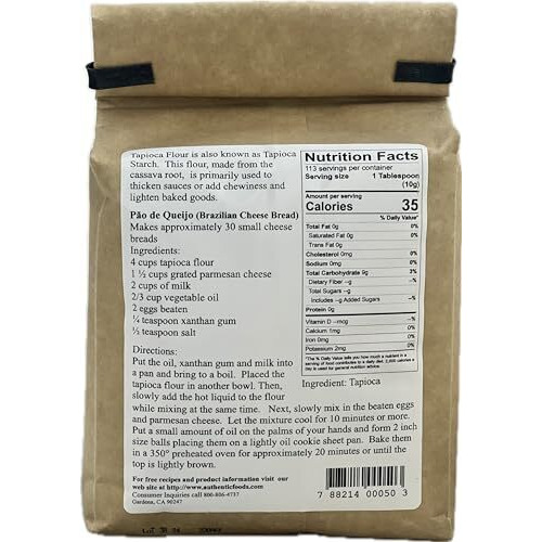 Authentic Foods Tapioca Flour - 2.5 Lb