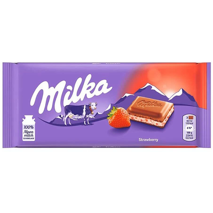 Milka - Strawberry Joghurt 100G (Pack Of 3)