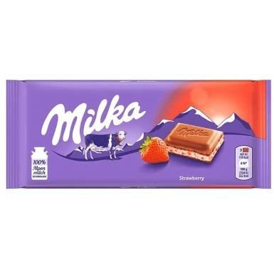 Milka - Strawberry Joghurt 100G (Pack Of 3)