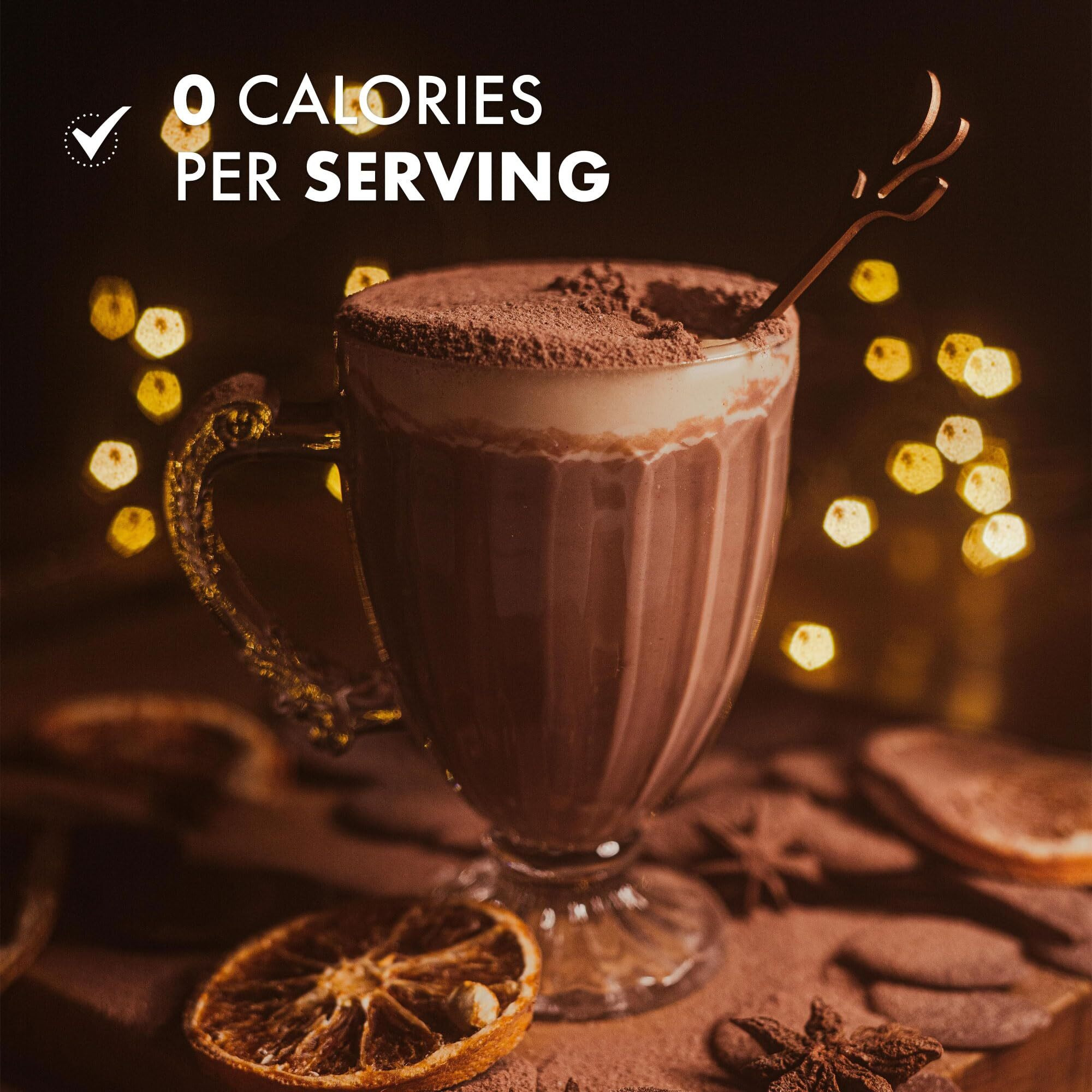 Chocolate Powder Ice Cream Topping - Gluten Free Cocoa Powder For Coffee, Pudding, Fruit, Dessert & Pancake Mix - Low Carb, Calorie & Sodium Popcorn Seasoning Salt. Keto Cacao Powder Flavor 5.5Oz