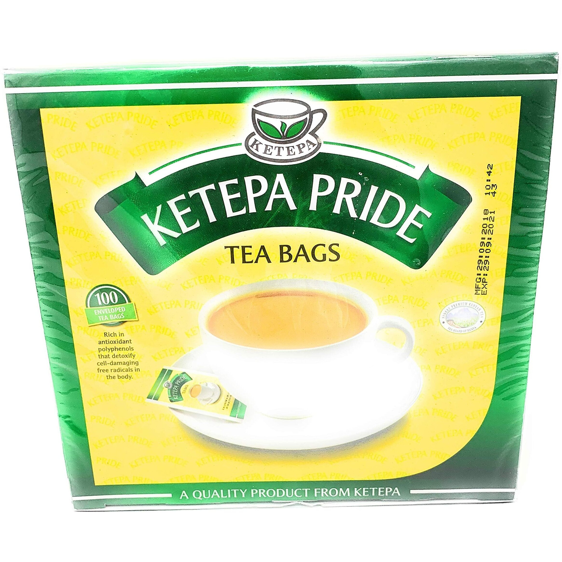 Ketepa Pride Standard Pack, 200G, 100 Tagged Teabags