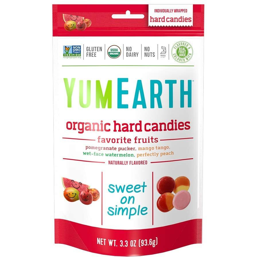 Yumearth Organic Favorite Fruit Hard Candy, Assorted Flavors, 3.3 Ounce (Pack Of 6)