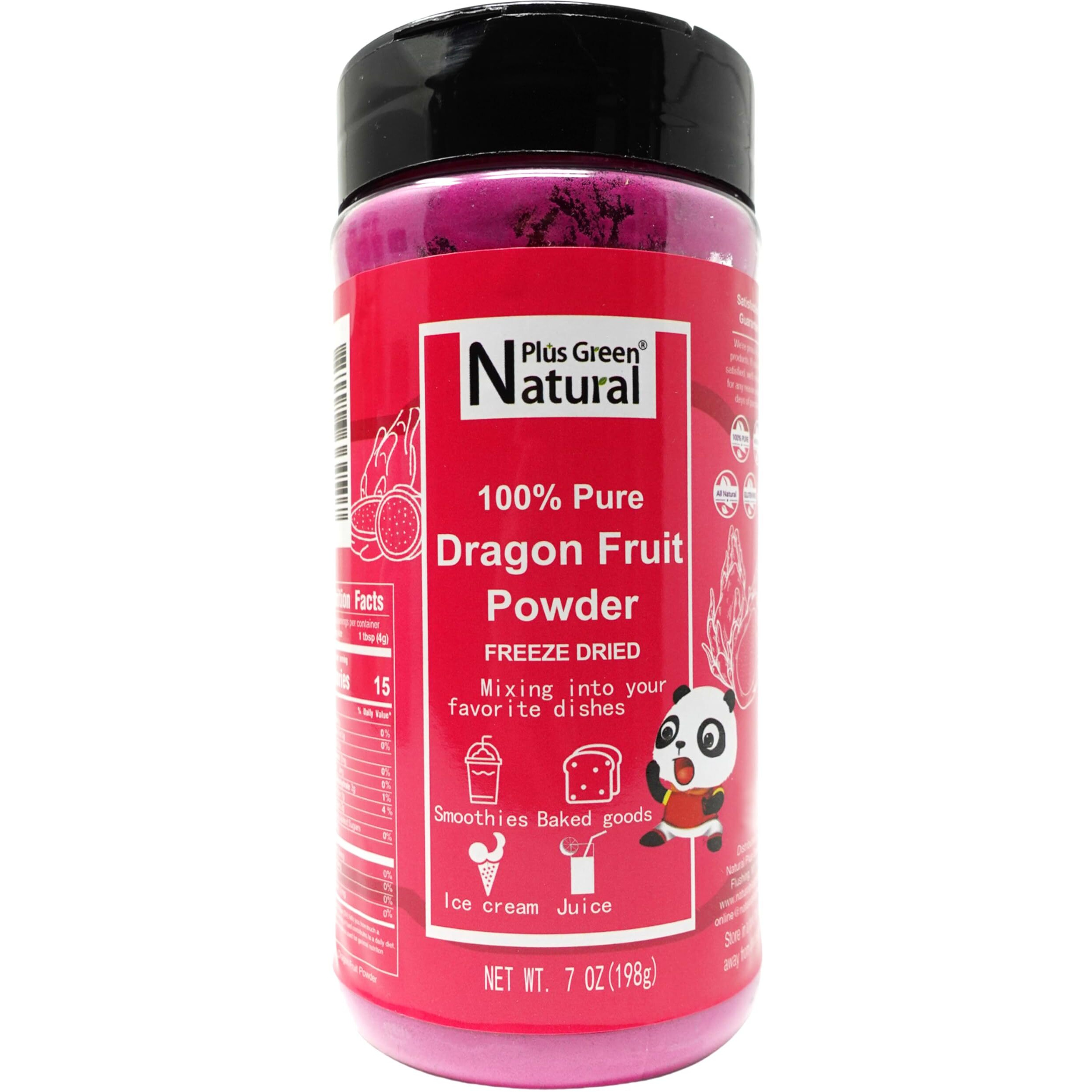 Npg Freeze Dried Red Dragon Fruit Juice Powder 7 Ounces, Dehydrated Fresh Dragonfruit Pitaya Powder For Food Coloring, Baking, Pure Natural For Smoothies, Pink Drink, Agar-Agar, Milk, Ice Cream, Cocktails, Vegan, Non-Gmo, No Added Sugar, No Preservatives
