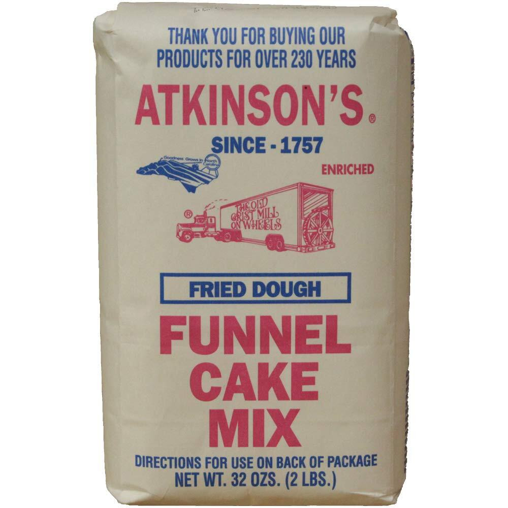 Atkinson Milling Funnel Cake Mix - 2 Lb Carnival Experience From Our North Carolina Mill Fried Dough (2 Lb)