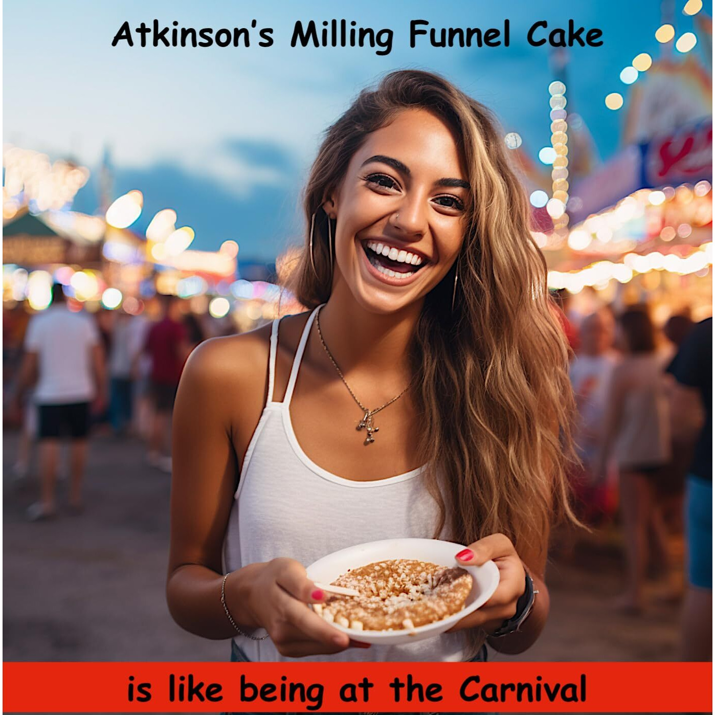 Atkinson Milling Funnel Cake Mix - 2 Lb Carnival Experience From Our North Carolina Mill Fried Dough (2 Lb)