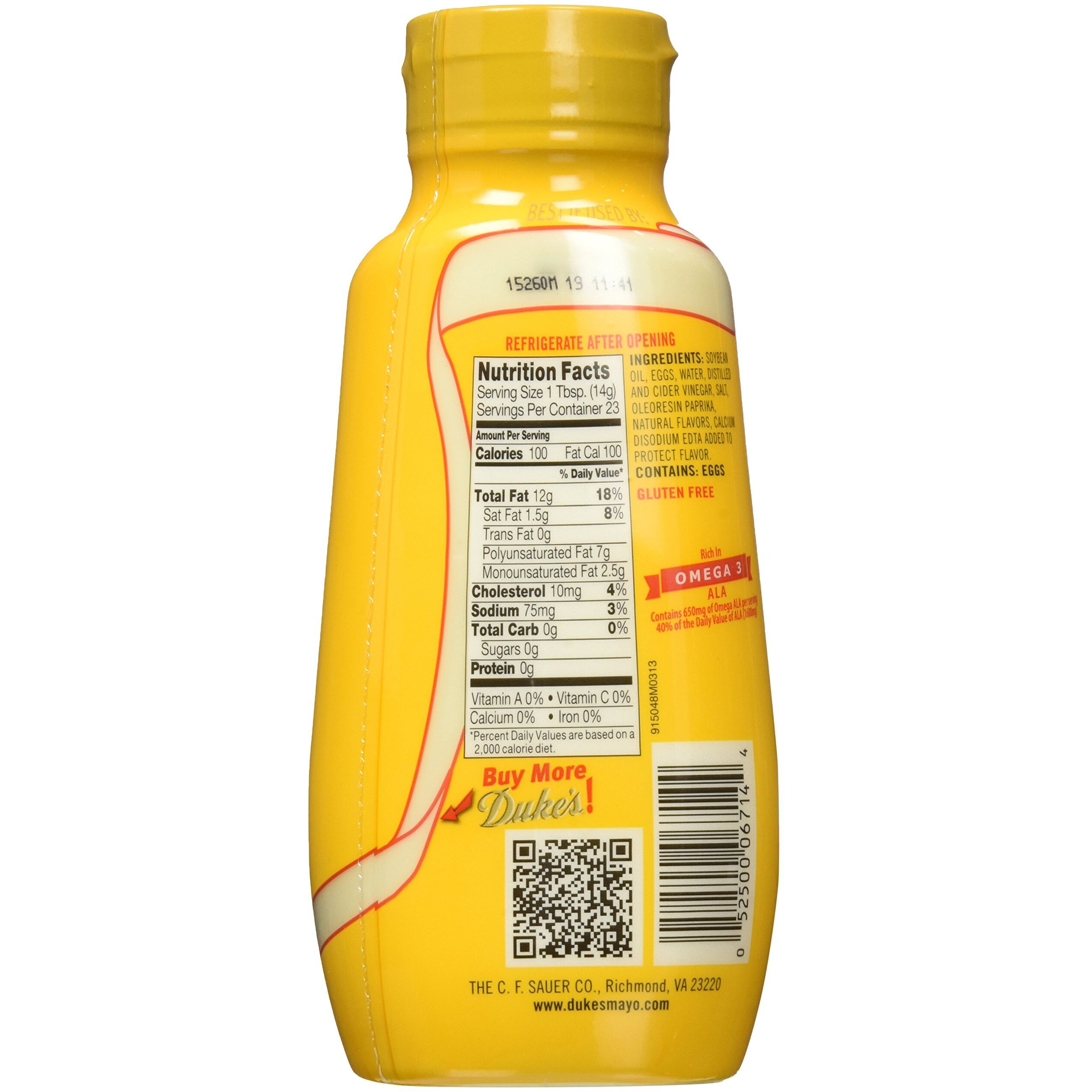 Duke's Mayonnaise, 11.5 Ounce