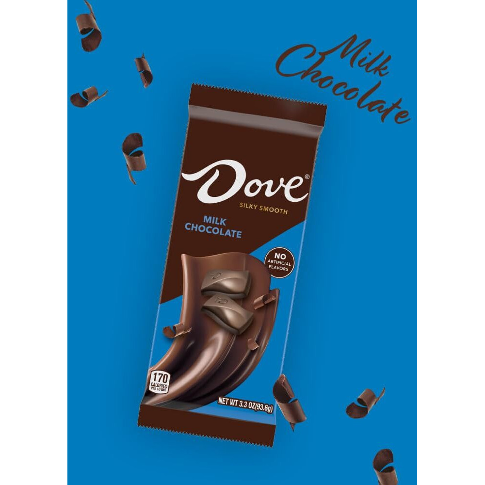 Dove Candy Milk Chocolate Bars, 3.30 Oz Bars (Pack Of 12)