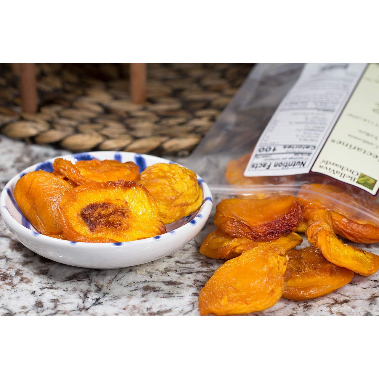 Bella Viva Orchards Dried California Yellow Nectarines, 1 Lb Of Dried Fruit