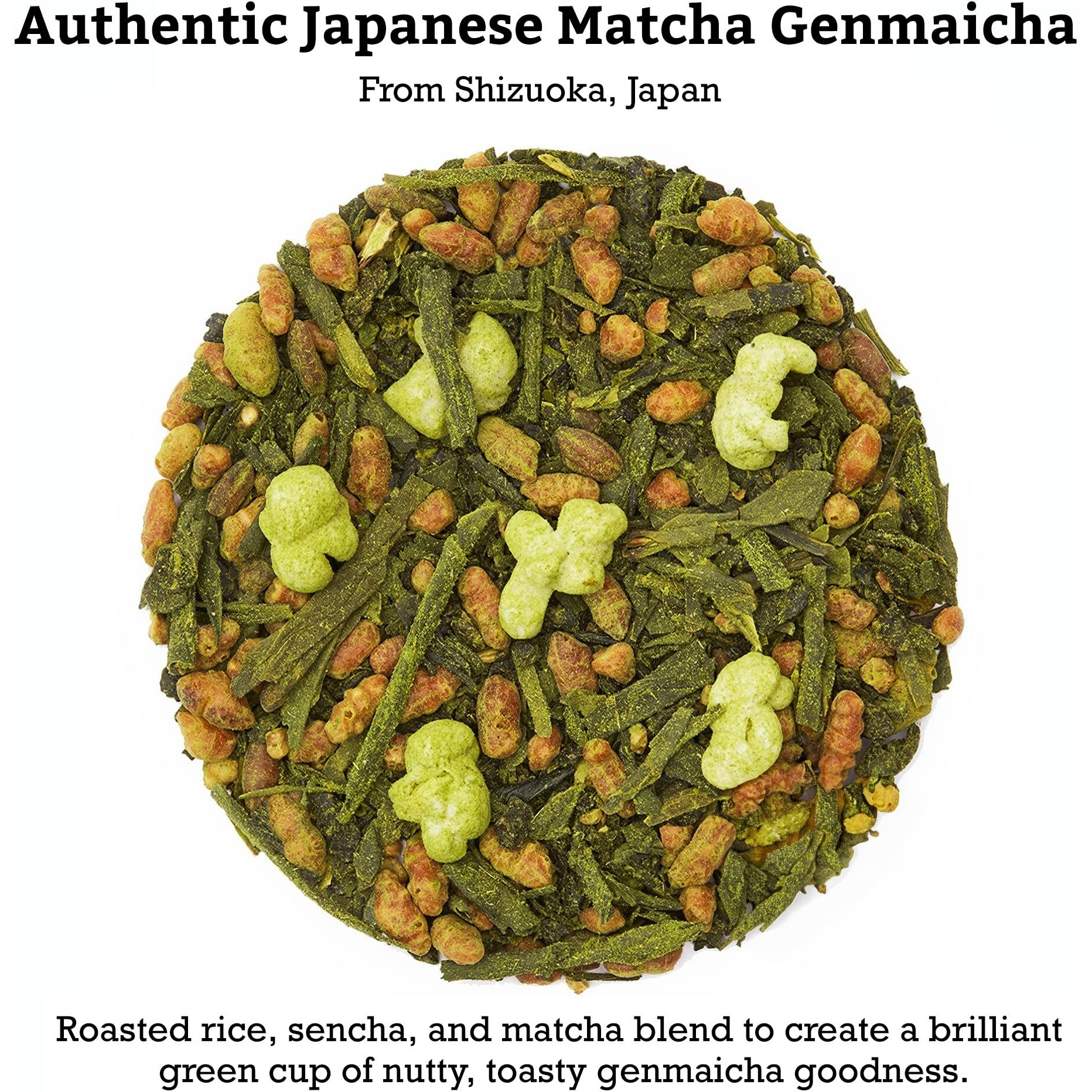 Sugimoto Tea Japanese Matcha Genmaicha Tea Bags 20 Count Pack Of 3, Matcha And Roasted Rice Green Tea Blend Made In Shizuoka Japan