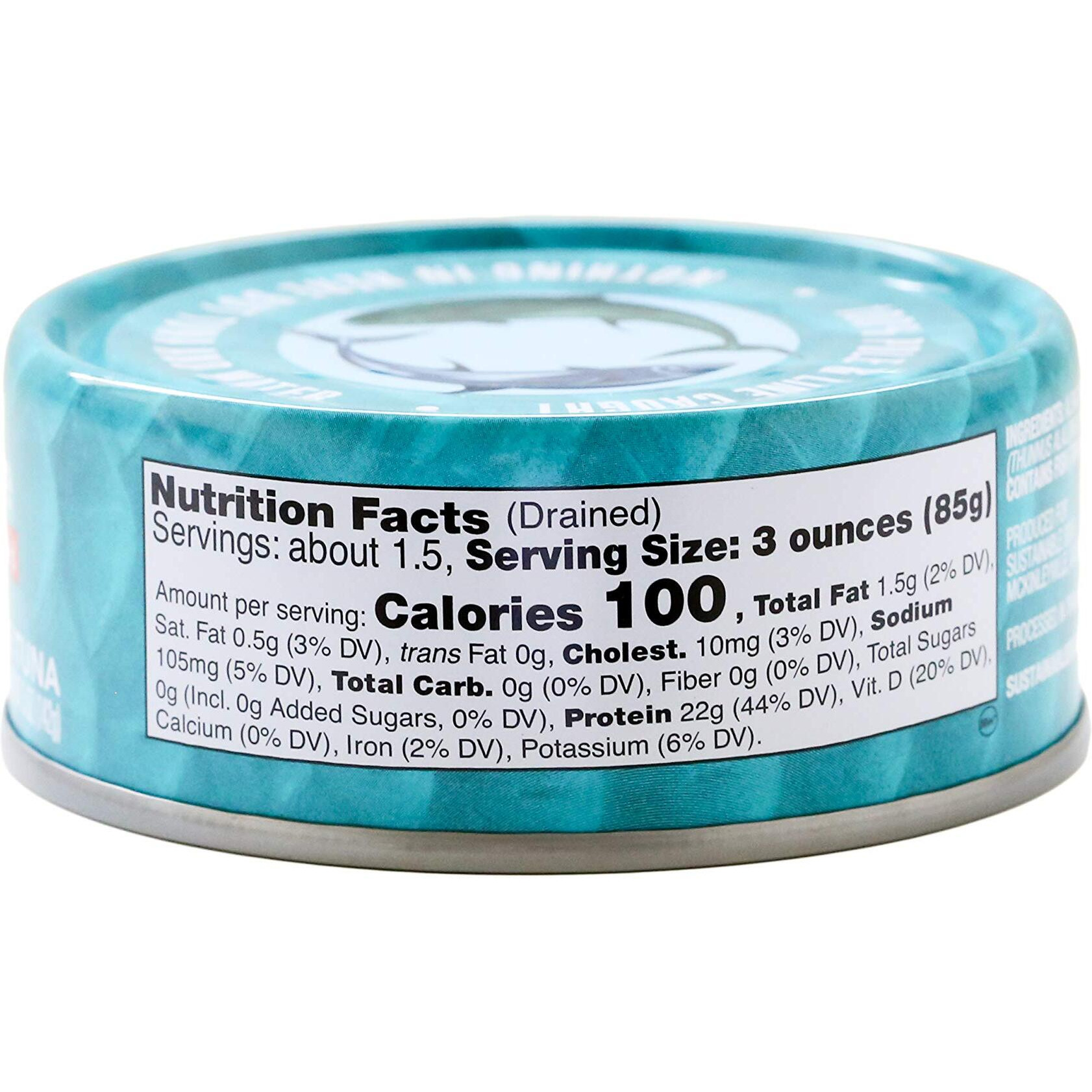 Sustainable Seas Chunk Albacore Tuna In Water, No Salt Added, Kosher, Non-Gmo, 5 Ounce (Pack Of 12)