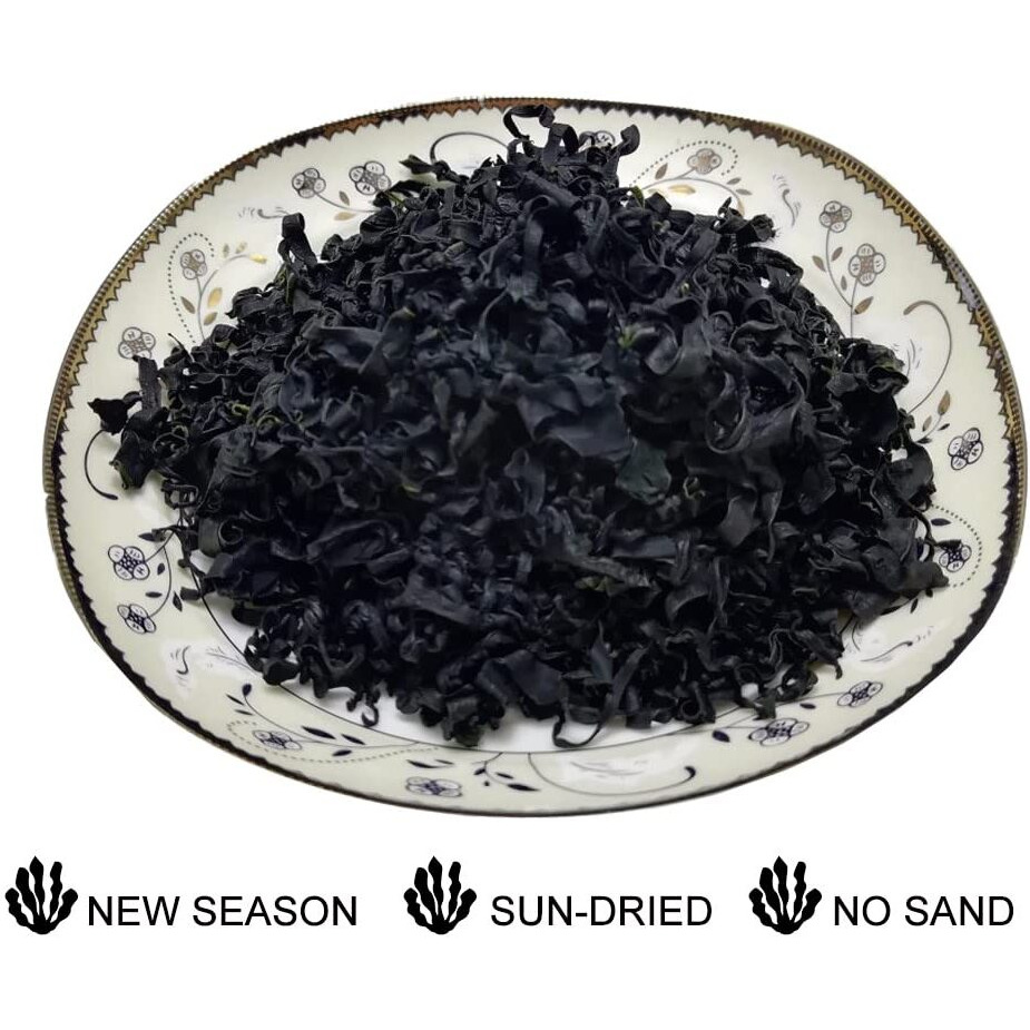 Yuho Wakame Seaweed 8 Oz New Season Dried Wakame Vegan Non-Gmo Wakame Seaweed For Miso Soup 227G