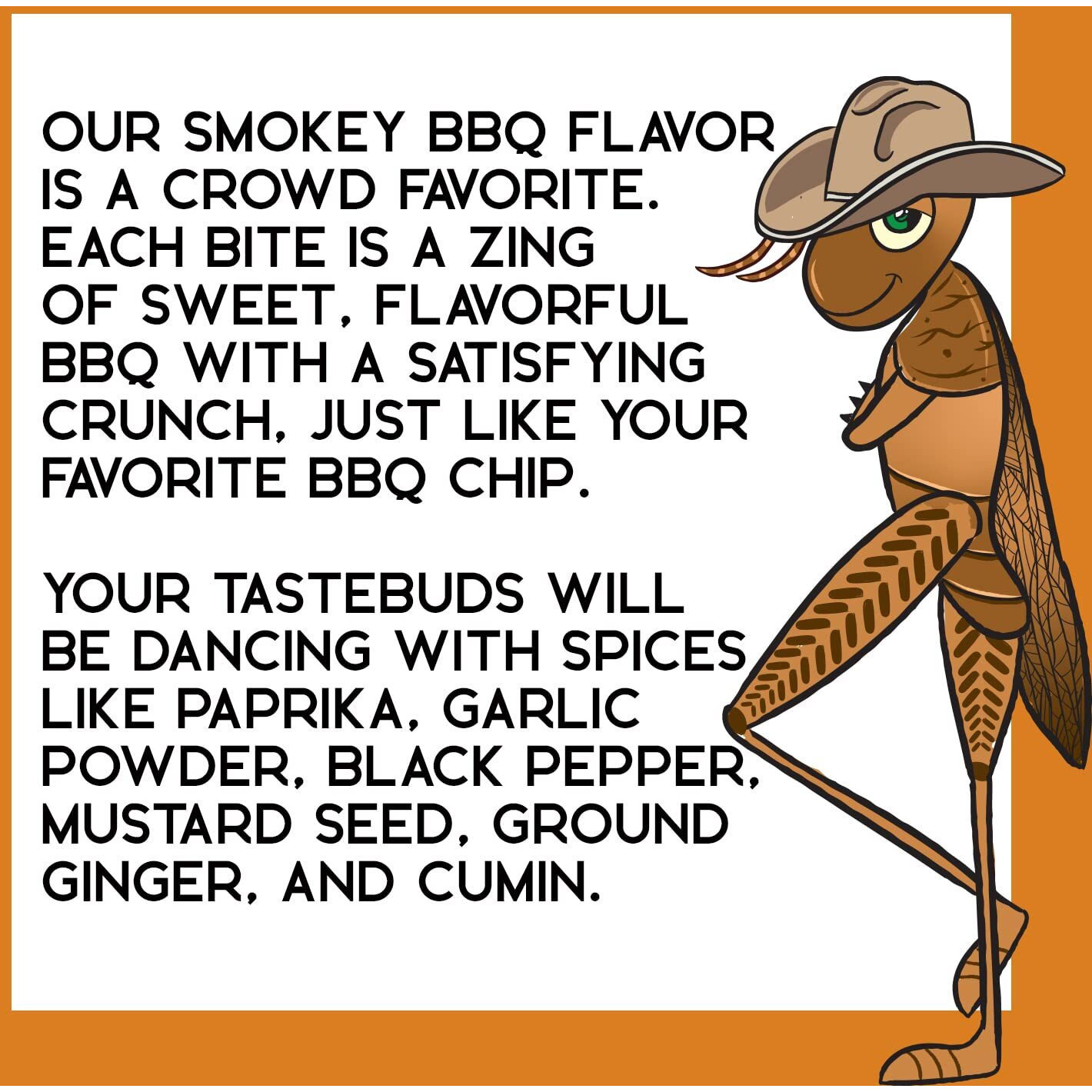 Tricky Cricky Edible Flavored Cricket Snacks For Humans - Usa Grown - Unique & Healthy Gourmet Snacks For Adults - High Protein, Low Carb, Low Calorie Dried Edible Bugs For People - Bbq - 1 Oz