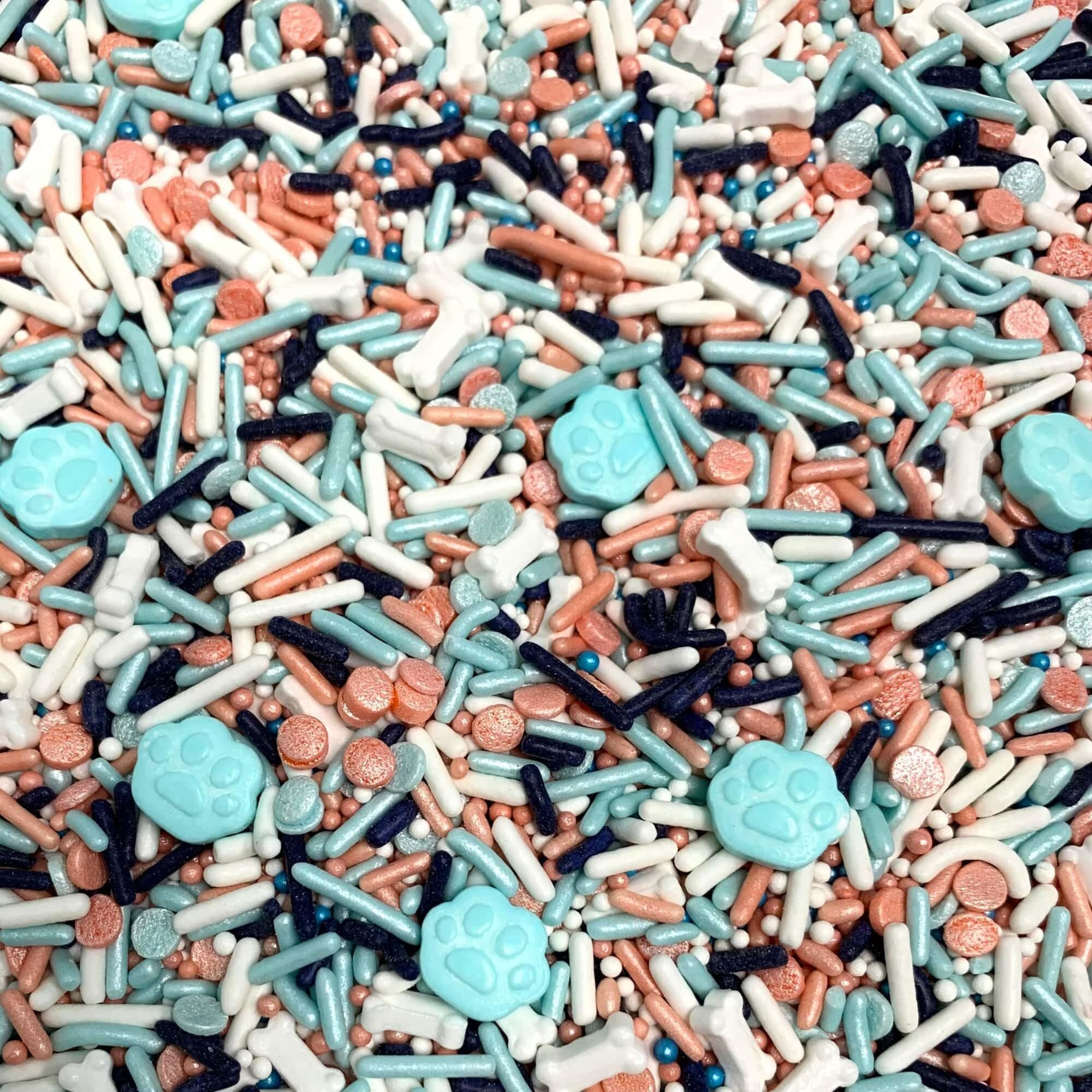 Cool Mom Sprinkles Blue Dog Paw Sprinkles (4 Oz.) - Bluey Themed Birthday Sprinkles For Decorating Cakes, Cupcakes, Cookies & Desserts - Mixed In The Usa/Gluten-Free