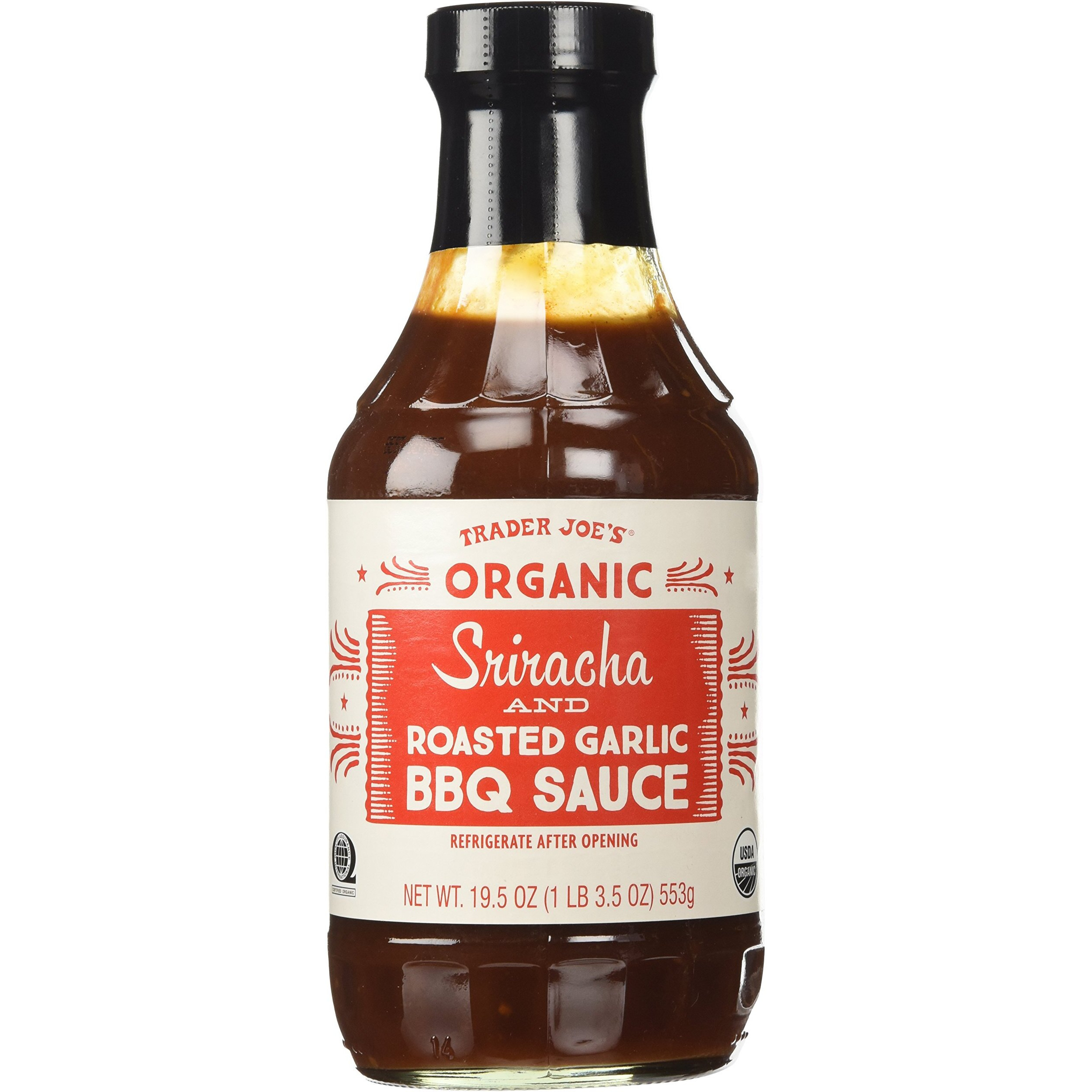 Trader Joe's Organic Sriracha & Roasted Garlic Bbq Sauce 19.5 Oz