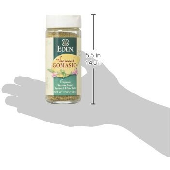 Organic Seaweed Gomasio - Sesame Seeds Seaweed & Sea Salt 3.5 Ounce (100 Grams) Jar