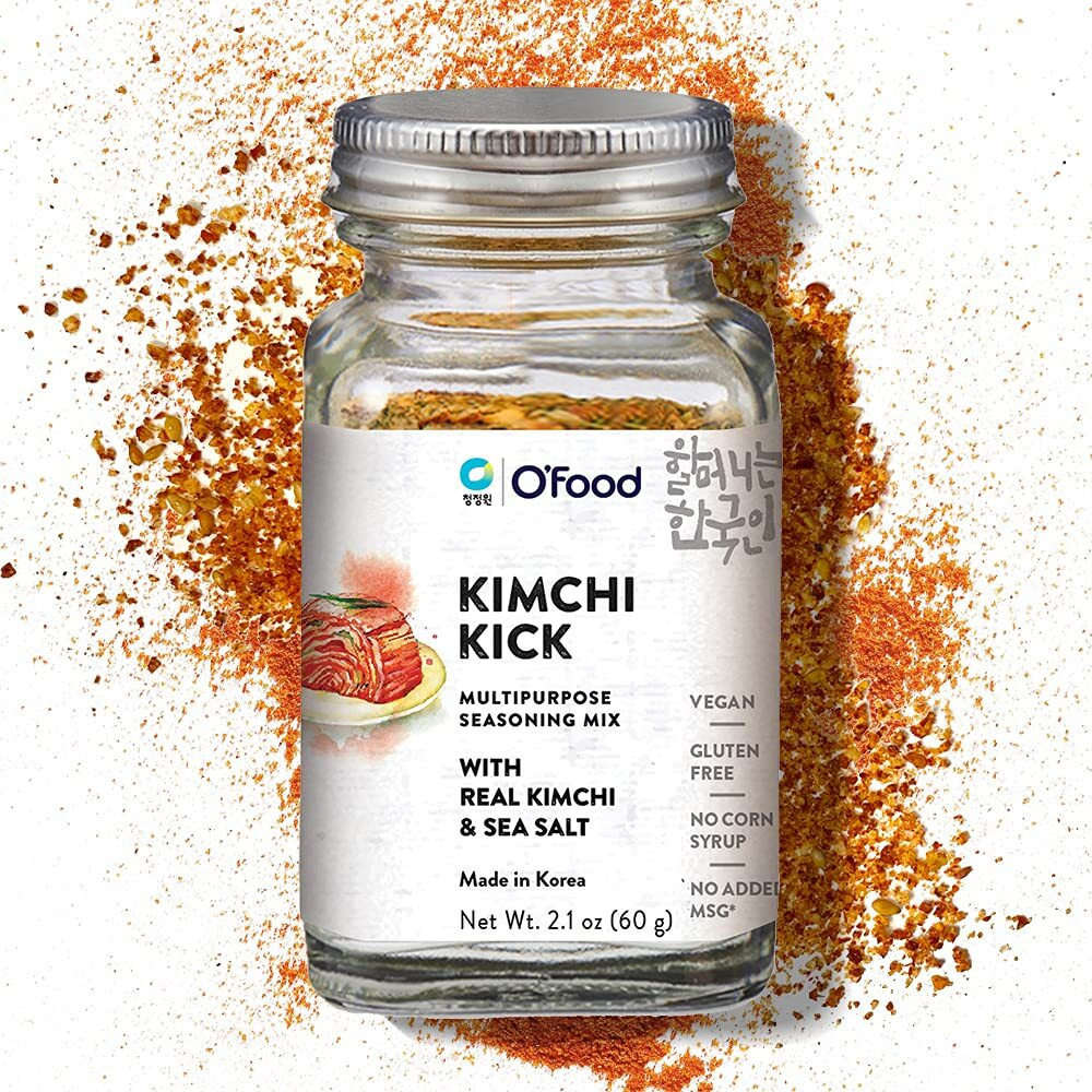 C O'Food Kimchi Kick, Korean Kimchi Flakes Powder Seasoning Mix, Vegan, Gluten Free, No Corn Syrup, Multipurpose, No Added Msg, 2.2Oz (65G) (Kimchi, Pack Of 1)