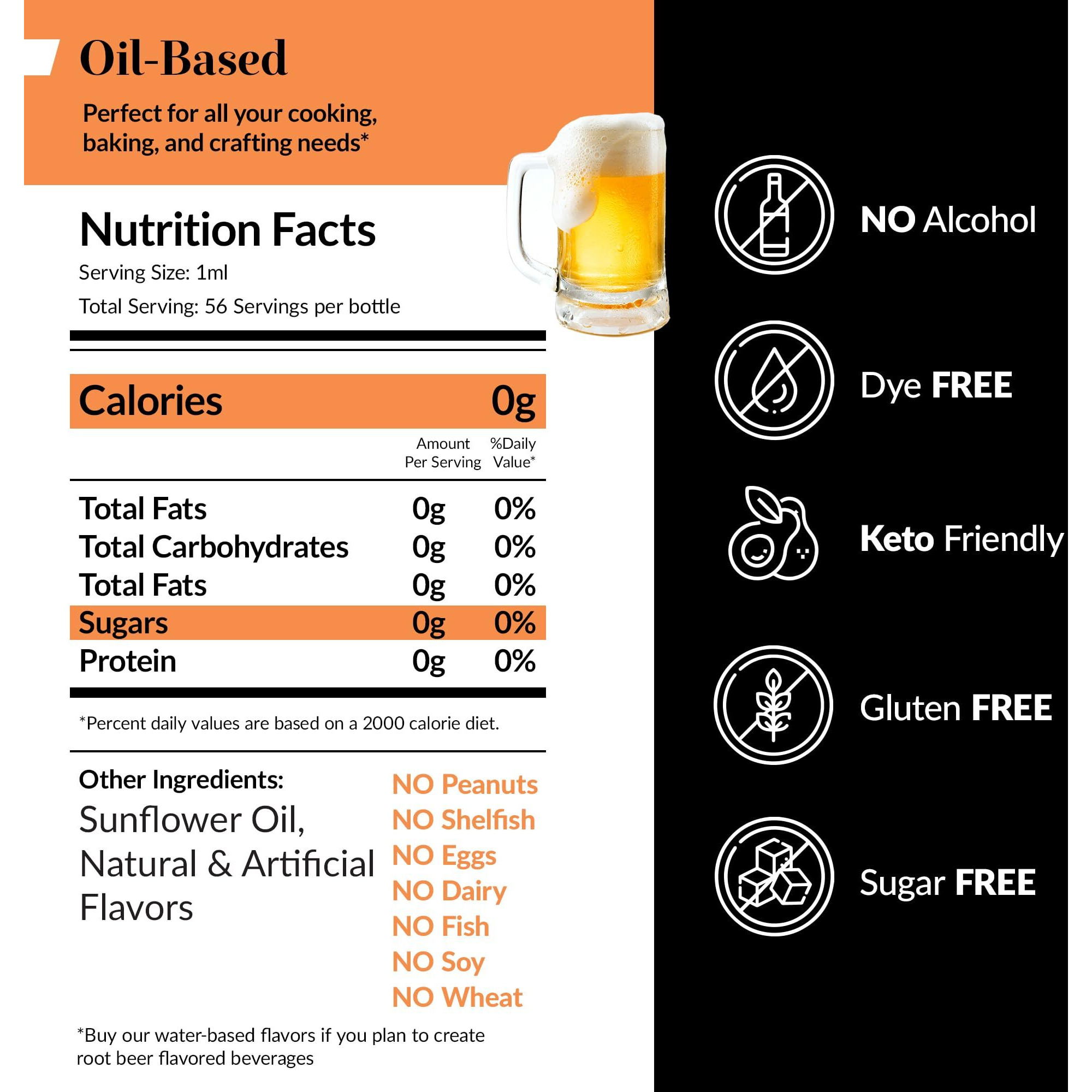 Dolce Flav Root Beer Extract - 2 Ounce Oil-Soluble Multipurpose Flavoring Ideal For Candy Making, Baking, Lip Balm, And Ice Cream - Perfect Kitchen Gift For Holidays