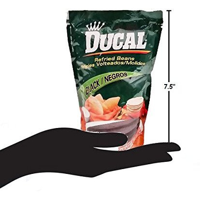 Ducal Refried Black Beans 14.1Oz / 400Grs Frijoles Negros Volteados (3 Pack)