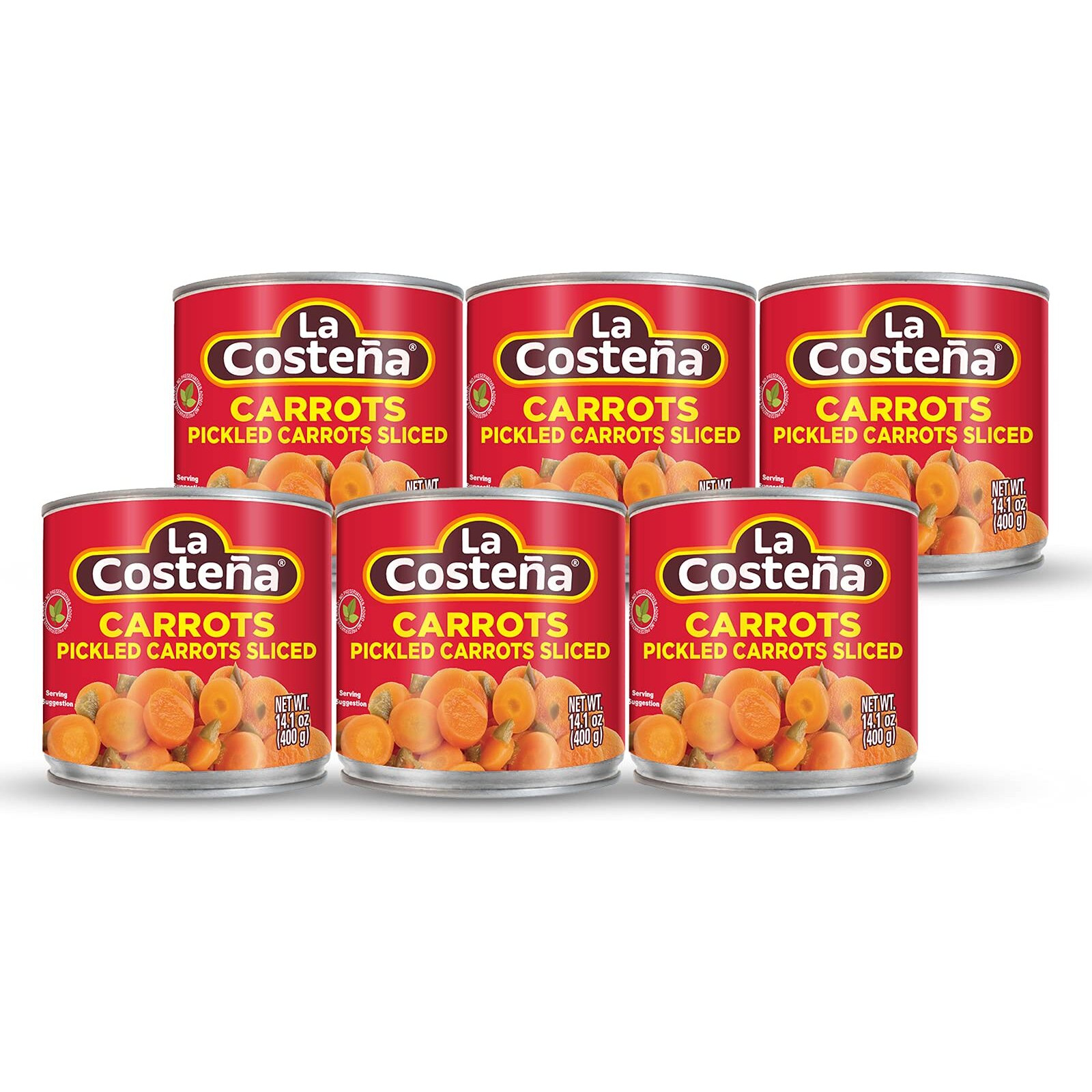 La Costea Sliced Pickled Carrots, 14.1 Ounce Can (Pack Of 6)