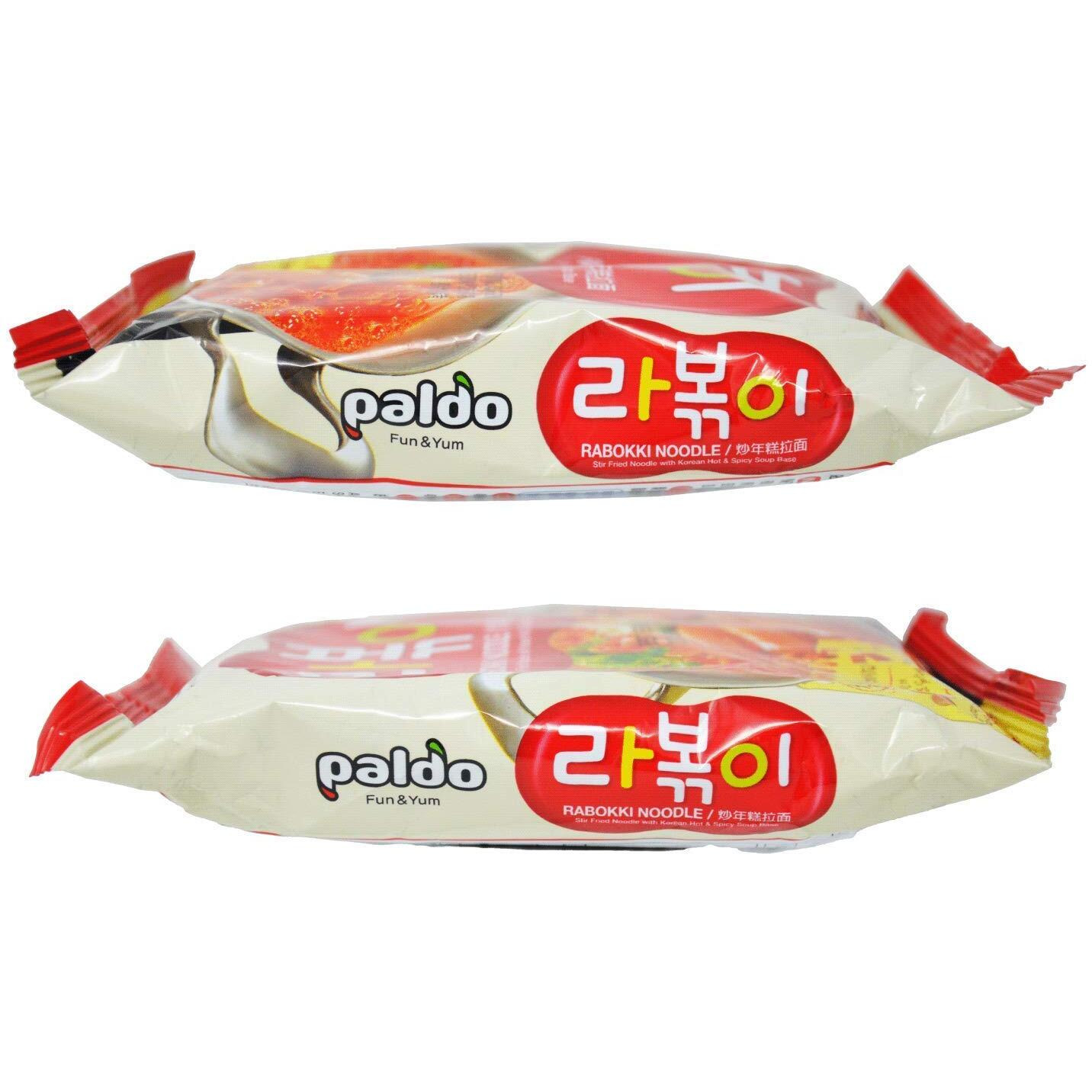 Paldo Korean Noodle Immediate Stirfried Rice Cake With Ramen Noodles 145Gpack Of   , 5.08 Ounce, (Pack Of 4)