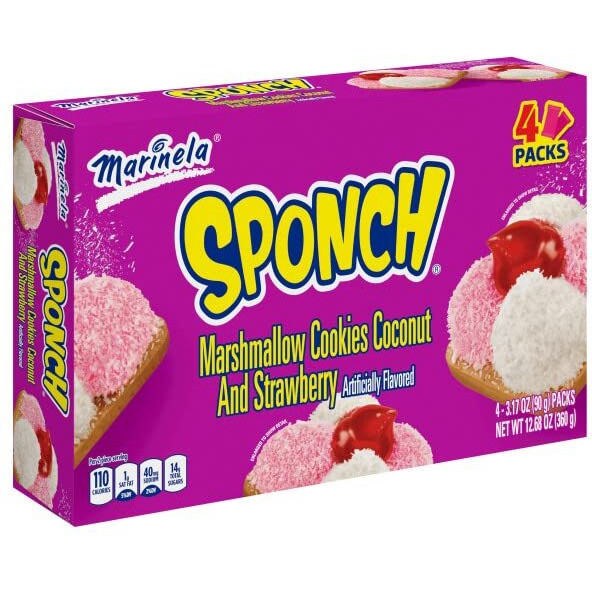 Marinela Sponch Marshmallow Cookies 2 Pack (8 Count)