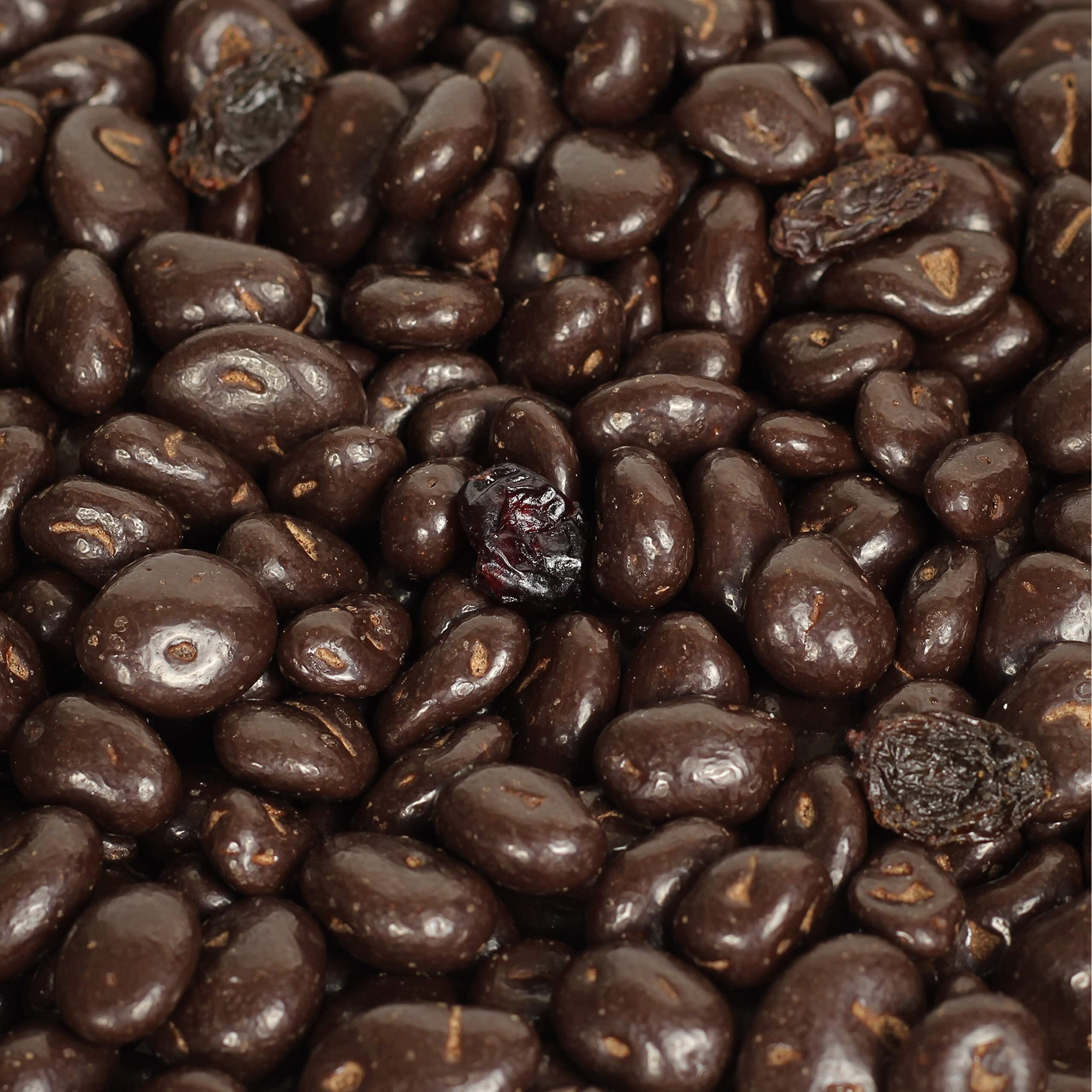 Gourmet Chocolate Covered Raisins By Its Delish, 5 Lbs Bulk Bag | Dark Chocolate With Raisins | Dried Raisin Chocolate Candy Snacks | Usa Made, Vegan, Kosher Parve