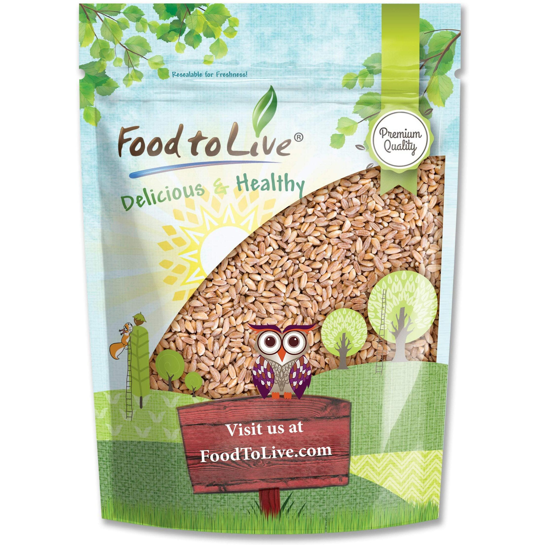 Food To Live Pearled Farro Grain, 1 Pound - Kosher, Vegan, Whole Grain In Bulk, Good Source Of Dietary Fiber, Protein And Iron