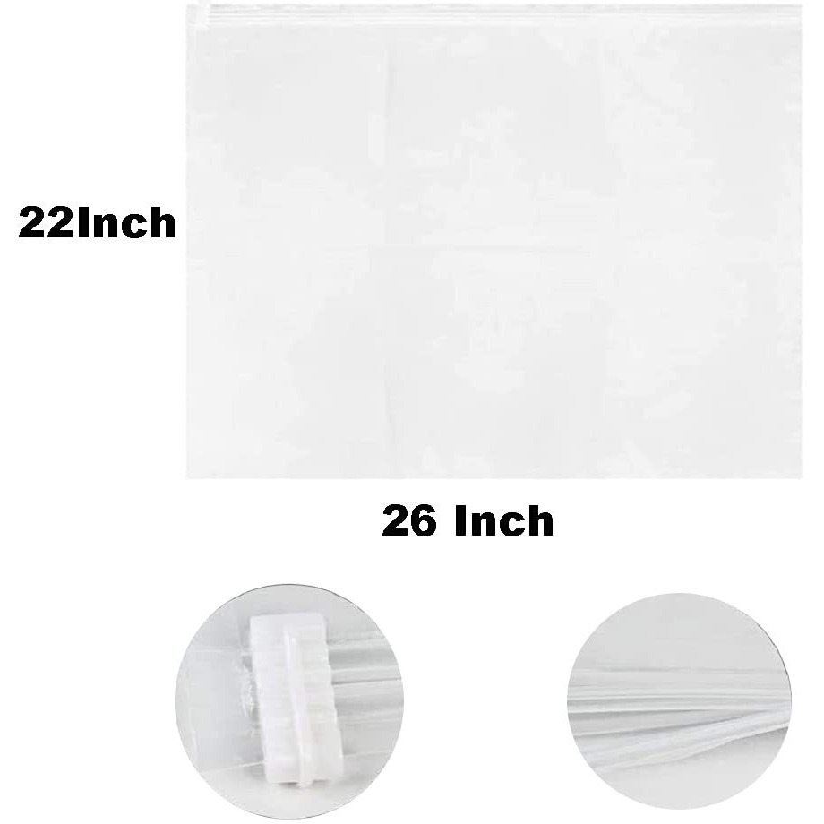 2 Huge Turkey Brining Bags - Double Zippers Seal Brine Bags - 26""  22"" Extra Large Brine Bag-Heavier Duty Materials - Bpa Free