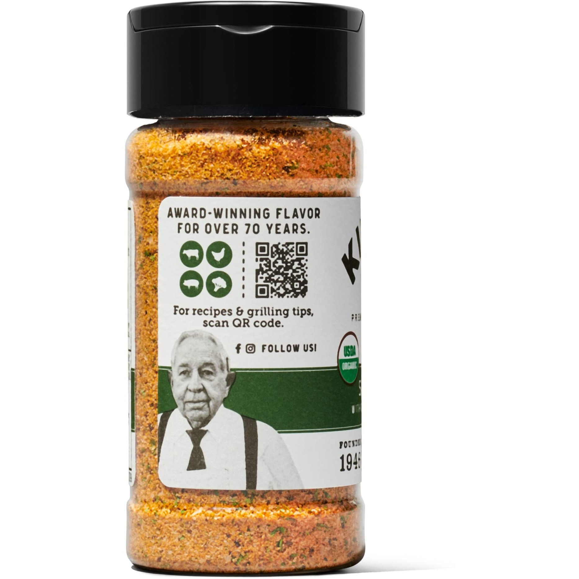 Kinder's Organic Santa Maria Rub (Cracked Pepper And Herbs), Premium Quality Seasoning, Msg Free And Usda Certified Organic, 2.6Oz