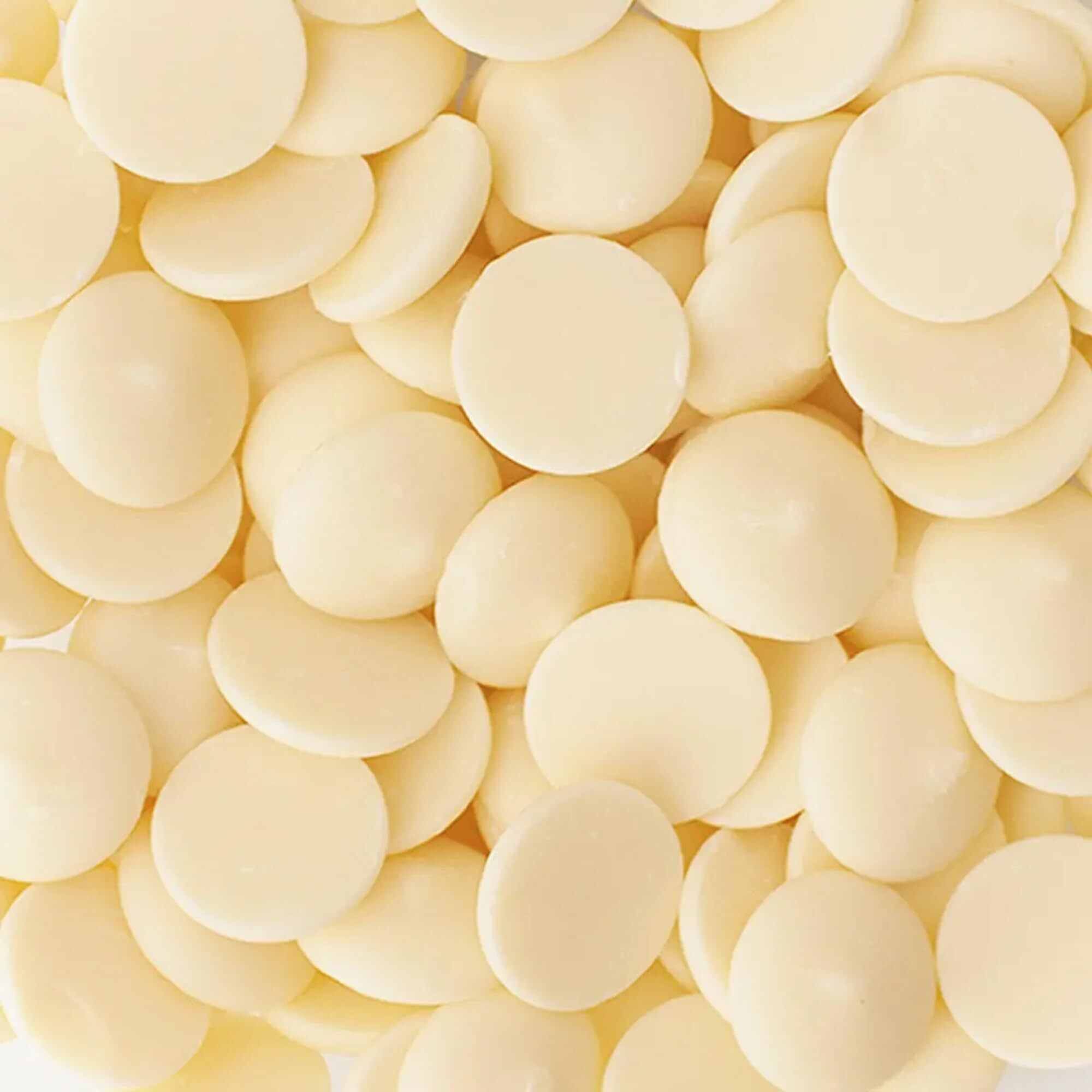 By The Cup Merckens White Chocolate Melting Wafers, 5 Lb Bulk Bag For Chocolate Fountain, Fondue Sets, Molds And More
