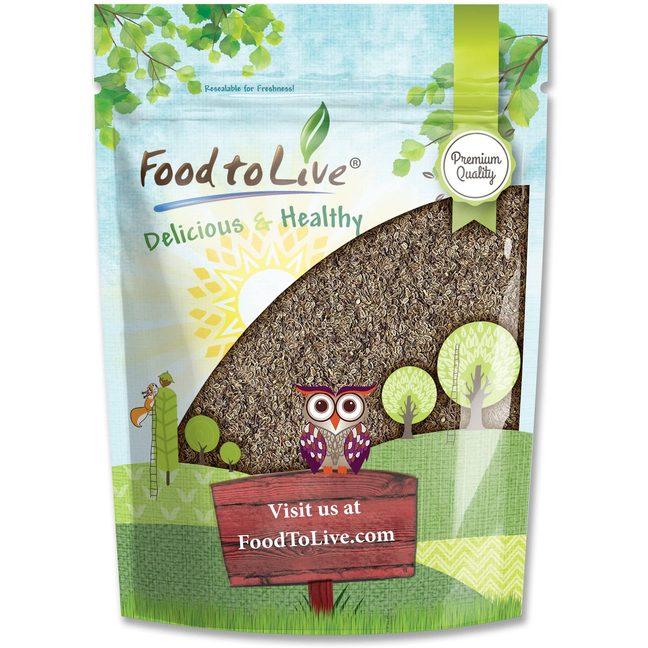 Food To Live - Dill Seeds Whole, 2 Pounds Kosher, Raw, Vegan, Bulk