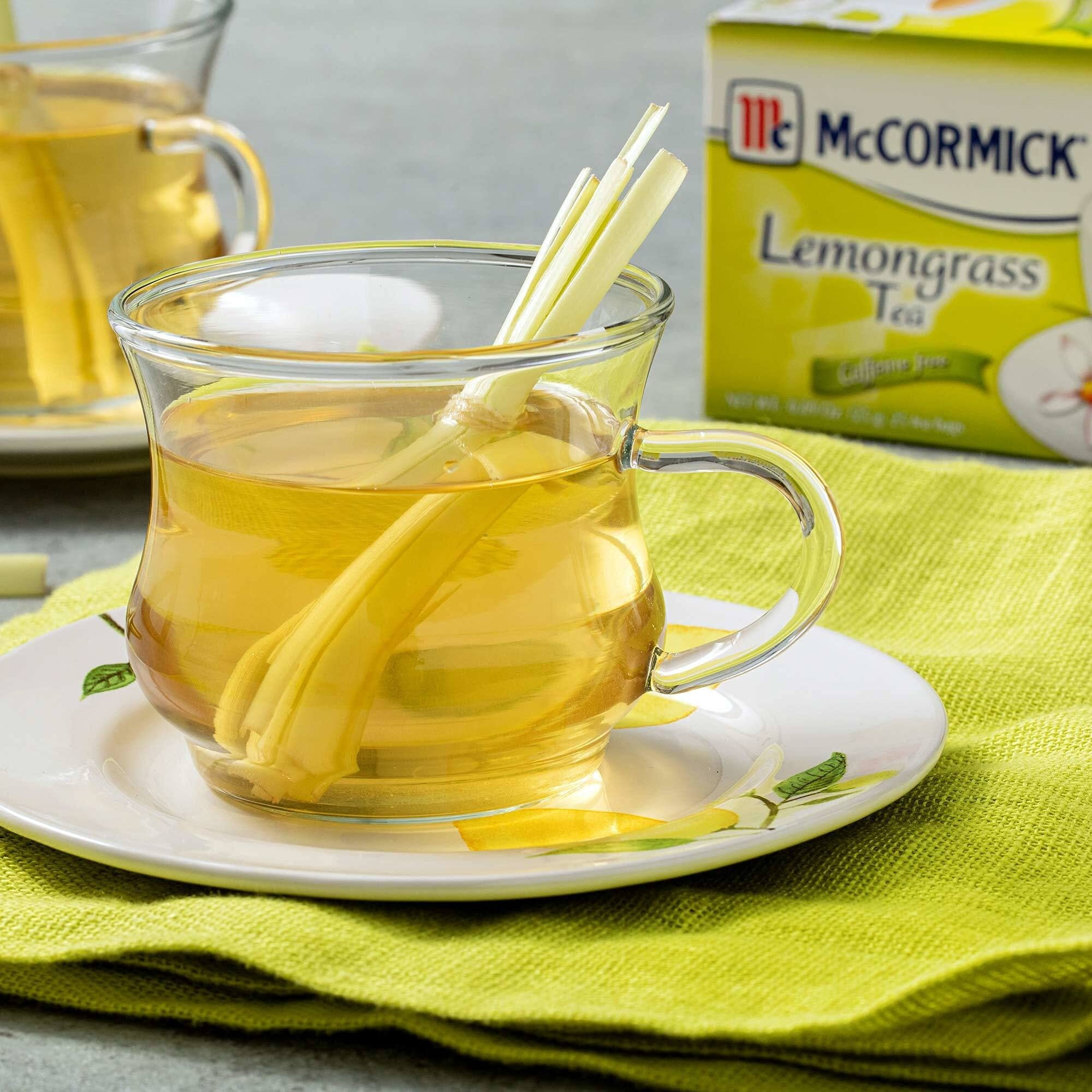 Mccormick 25 Count Caffeine Free Lemongrass Tea Bags, 0.89 Oz